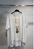 OVERSIZE VISKOSTOPP MED ASYMMETRISK FÅLL OCH HALSBAND 7