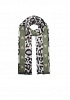 MÖNSTRAD SCARF MED HJÄRTDETALJ 2