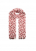 HJÄRTMÖNSTRAD SCARF MED TOFSAR 2