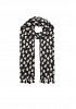 HJÄRTMÖNSTRAD SCARF MED TOFSAR 6