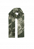 BLADMÖNSTRAD SCARF MED GULDDETALJER 4