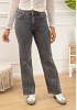 JEANS MED BRODERADE BLOMMOR 9