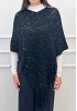 GLITTRANDE PONCHO MED FRANSAR 4