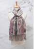MÖNSTRAD SCARF MED FRANSAR 3