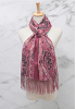 MÖNSTRAD SCARF MED FRANSAR 2