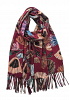 FÄRGSTARK BLOMSCARF MED FRANSAR 4