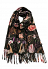 FÄRGSTARK BLOMSCARF MED FRANSAR 7