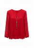 PLISSERAD CHIFFONBLUS MED HALSBAND 13