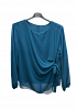 CHIFFONBLUS MED DRAPERING OCH GLITTERFLAGOR 3