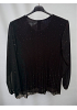 PLISSERAD CHIFFONBLUS MED GLITTER 17