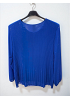 PLISSERAD CHIFFONBLUS MED GLITTER 3