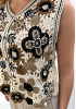 VIRKAD VÄST MED BRODERADE BLOMMOR 4