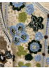 VIRKAD VÄST MED BRODERADE BLOMMOR 5