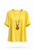 SOMMARFRÄSCH T-SHIRT MED HALSBAND 3