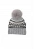 STICKAD VINTERMÖSSA MED NORDISKT MÖNSTER & POMPOM 4