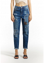 JEANS MED SLITNINGAR & MÖNSTRADE PATCHAR 3