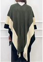 ÖPPEN PONCHO MED FRANSAR 5